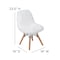Flash Furniture Kids Shaggy Dog White Accent Chair, PK4 4-DL-DA2018-1-W-GG - alternate 4